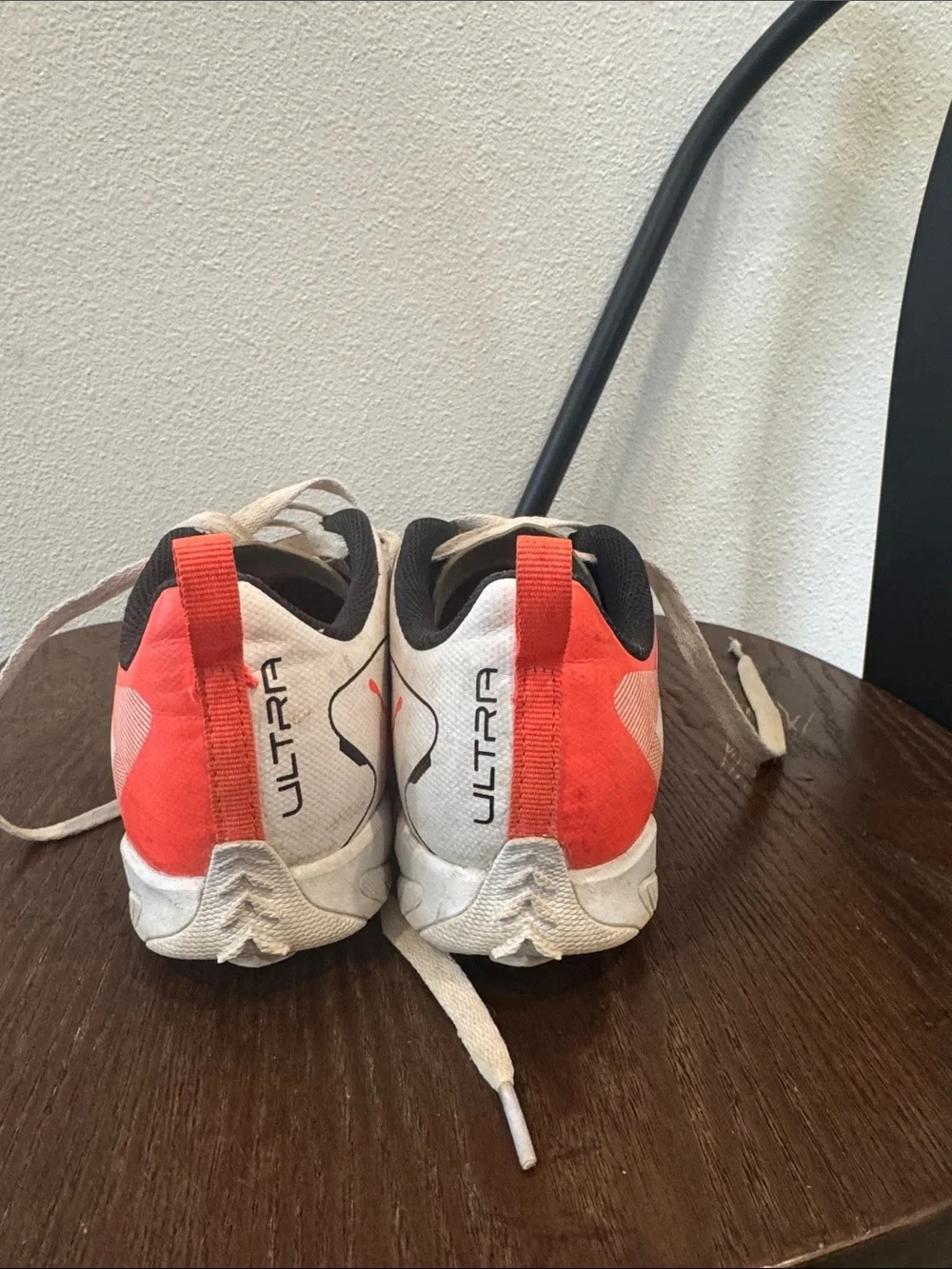 Kids White and Orange Turf shoes Puma